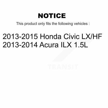 Kugel Front Rear Wheel Bearing And Hub Assembly Kit For Honda Civic Acura ILX K70-101631